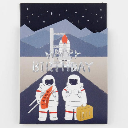 Birthday UMA Pop-Up Mini Card Rocket