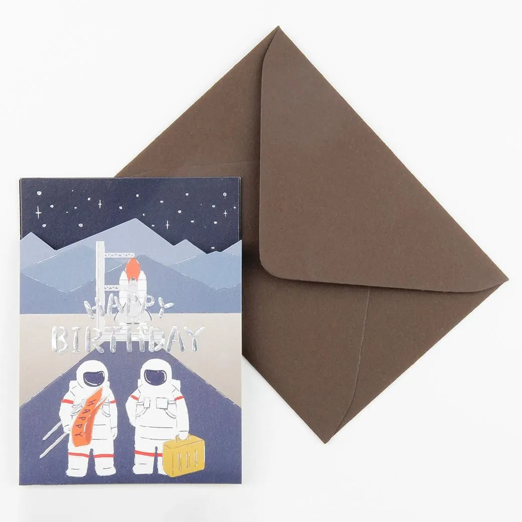 Birthday UMA Pop-Up Mini Card Rocket