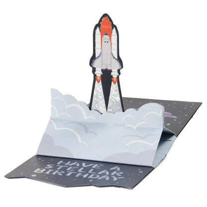 Birthday UMA Pop-Up Mini Card Rocket