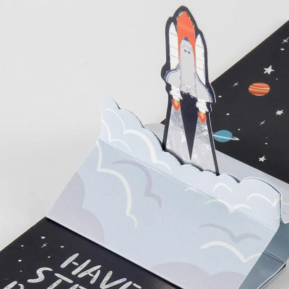Birthday UMA Pop-Up Mini Card Rocket