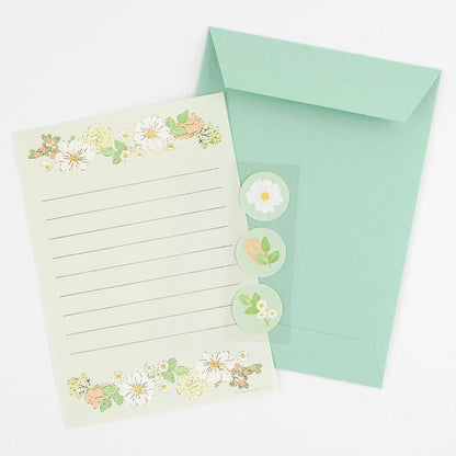 Flower Letter Set Green