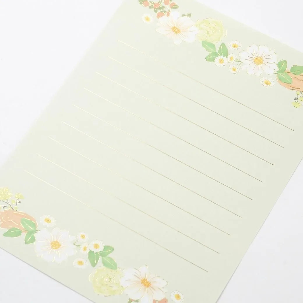Flower Letter Set Green