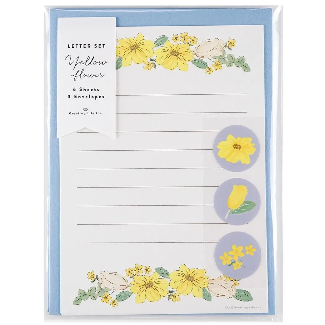 Flower Letter Set Yellow