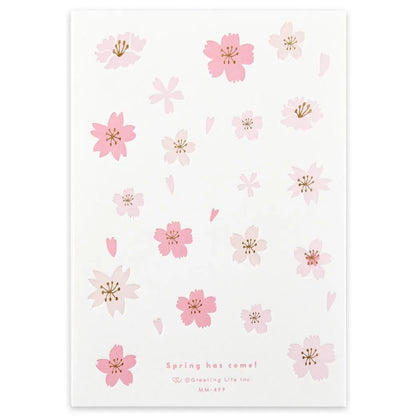 Sakura letterpress card