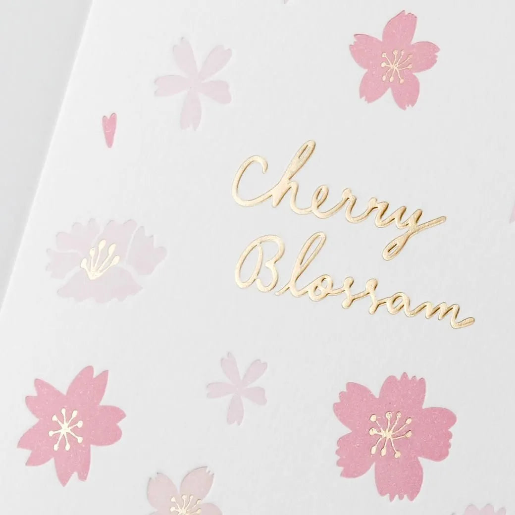 Sakura letterpress card