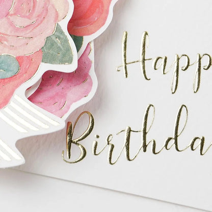Birthday Flower Pop-Up Mini Card