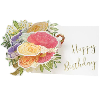 Birthday Flower Pop-Up Mini Card