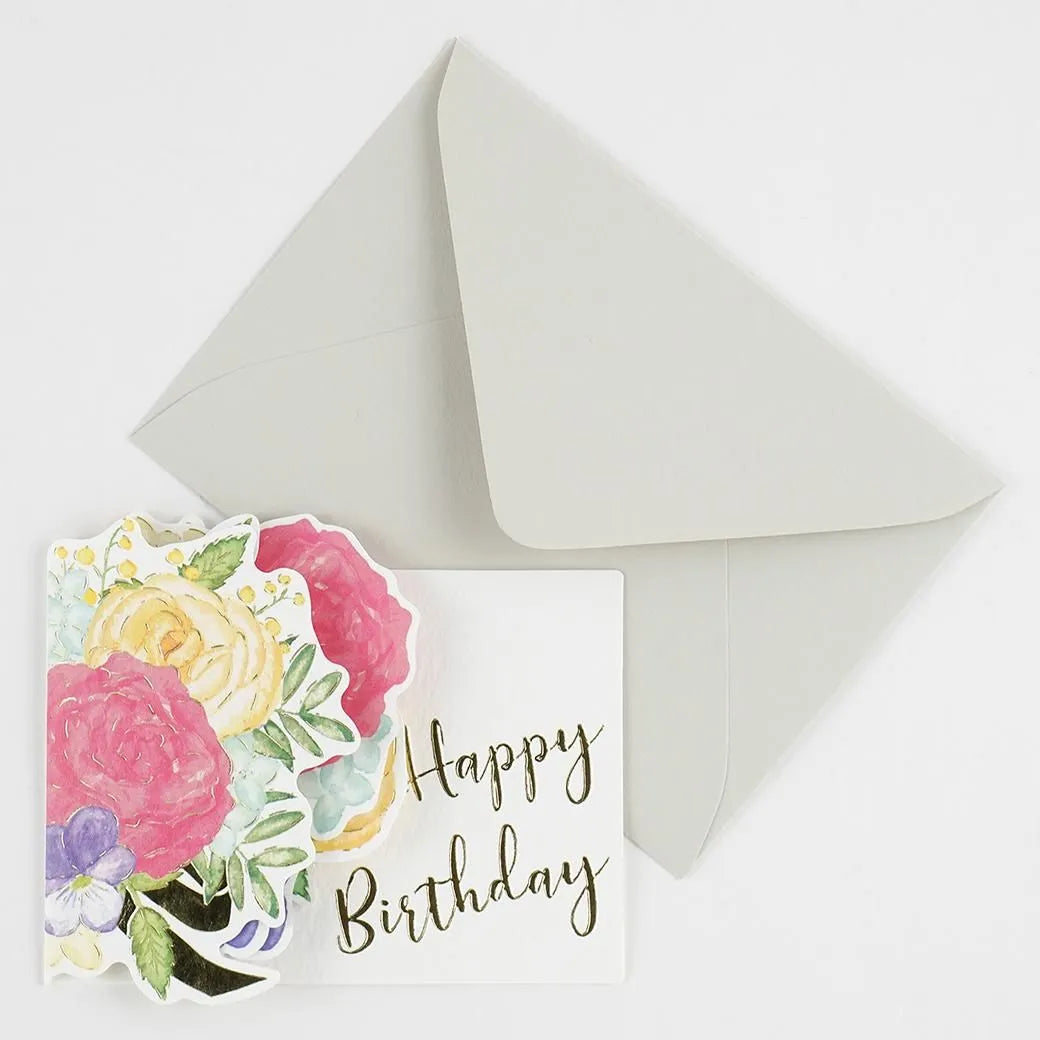 Birthday Flower Pop-Up Mini Card