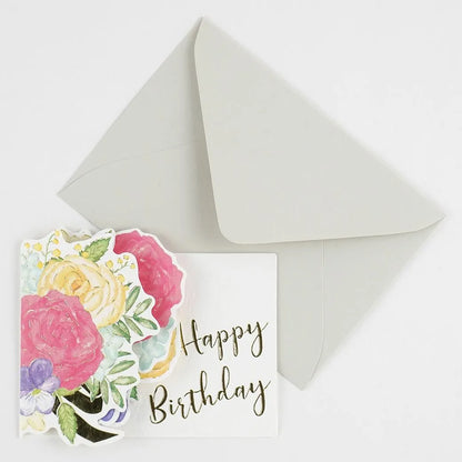 Birthday Flower Pop-Up Mini Card