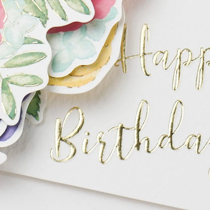 Birthday Flower Pop-Up Mini Card