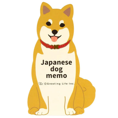 Greeting Life Animal Die Cut Memo Japanese Dog ETN-216