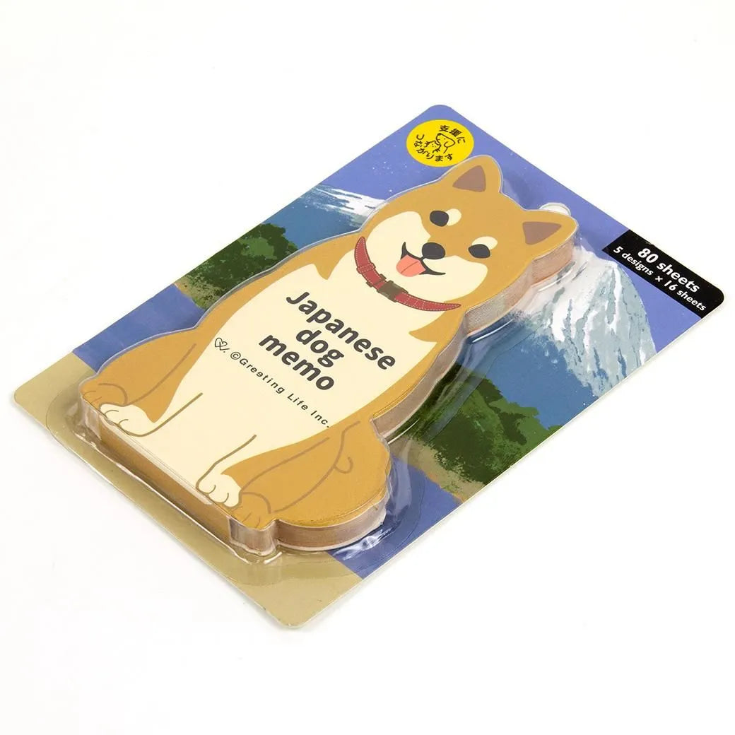 Greeting Life Animal Die Cut Memo Japanese Dog ETN-216