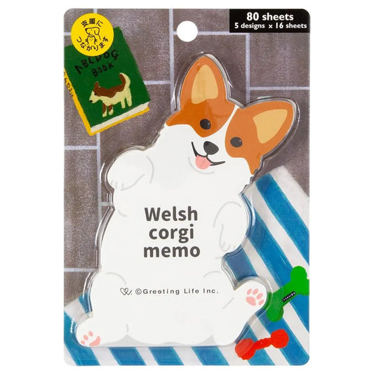 Greeting Life Animal Die Cut Memo Corgi ETN-217