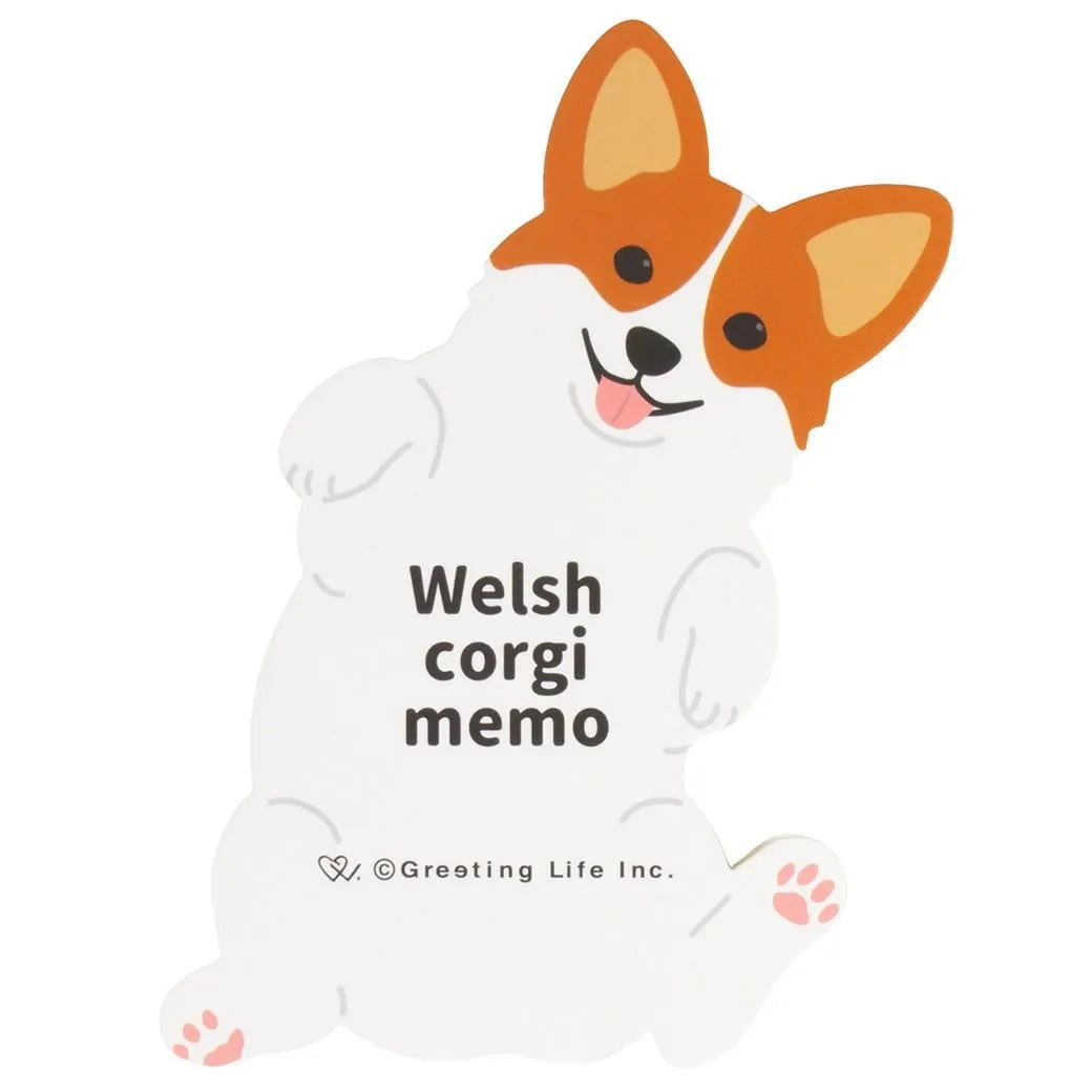 Greeting Life Animal Die Cut Memo Corgi ETN-217