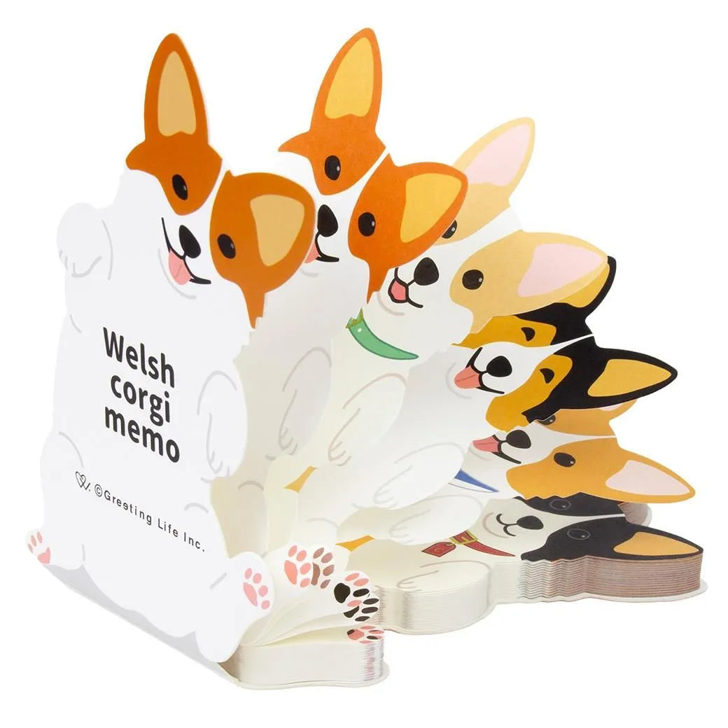 Greeting Life Animal Die Cut Memo Corgi ETN-217