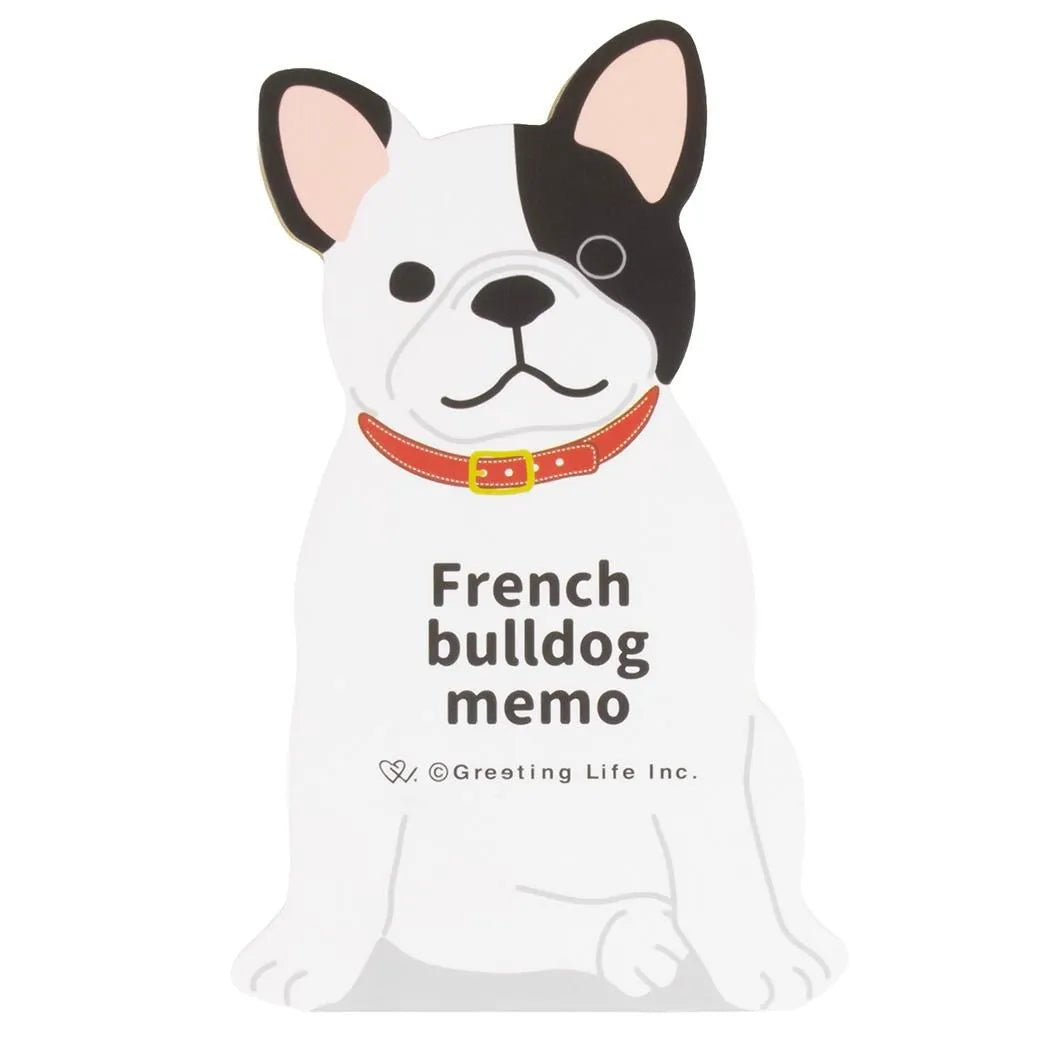 Greeting Life Animal Die Cut Memo French Bulldog ETN-218