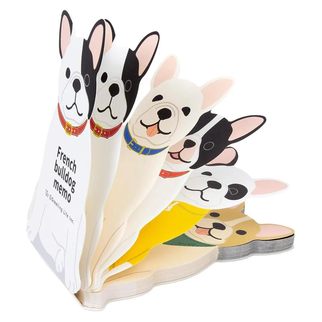 Greeting Life Animal Die Cut Memo French Bulldog ETN-218