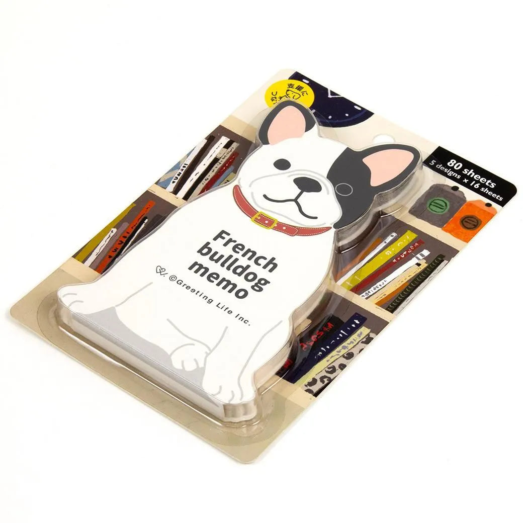 Greeting Life Animal Die Cut Memo French Bulldog ETN-218