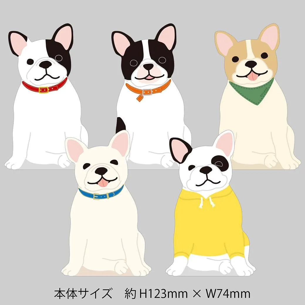 Greeting Life Animal Die Cut Memo French Bulldog ETN-218