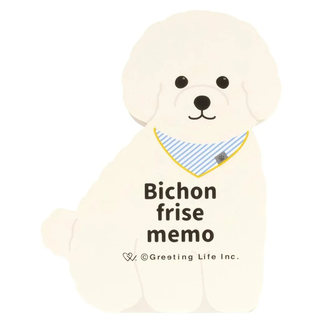 Greeting Life Animal Die Cut Memo Bichon Frise ETN-220