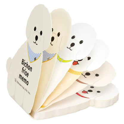 Greeting Life Animal Die Cut Memo Bichon Frise ETN-220