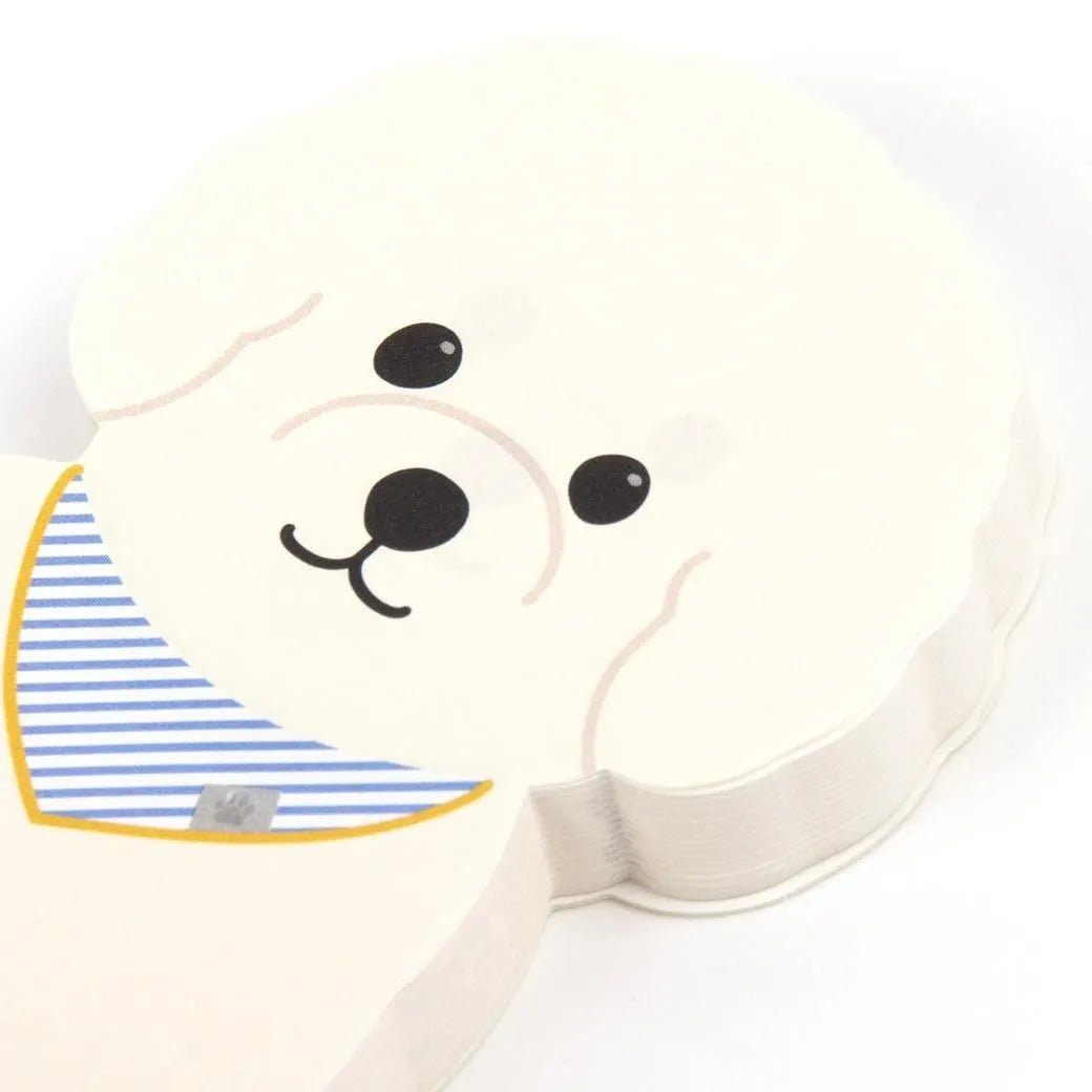 Greeting Life Animal Die Cut Memo Bichon Frise ETN-220
