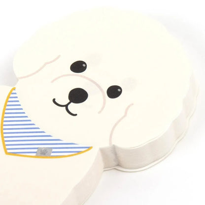 Greeting Life Animal Die Cut Memo Bichon Frise ETN-220
