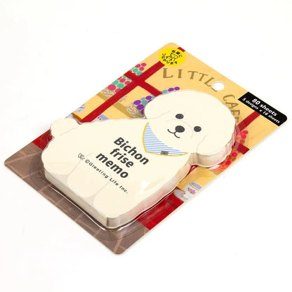 Greeting Life Animal Die Cut Memo Bichon Frise ETN-220
