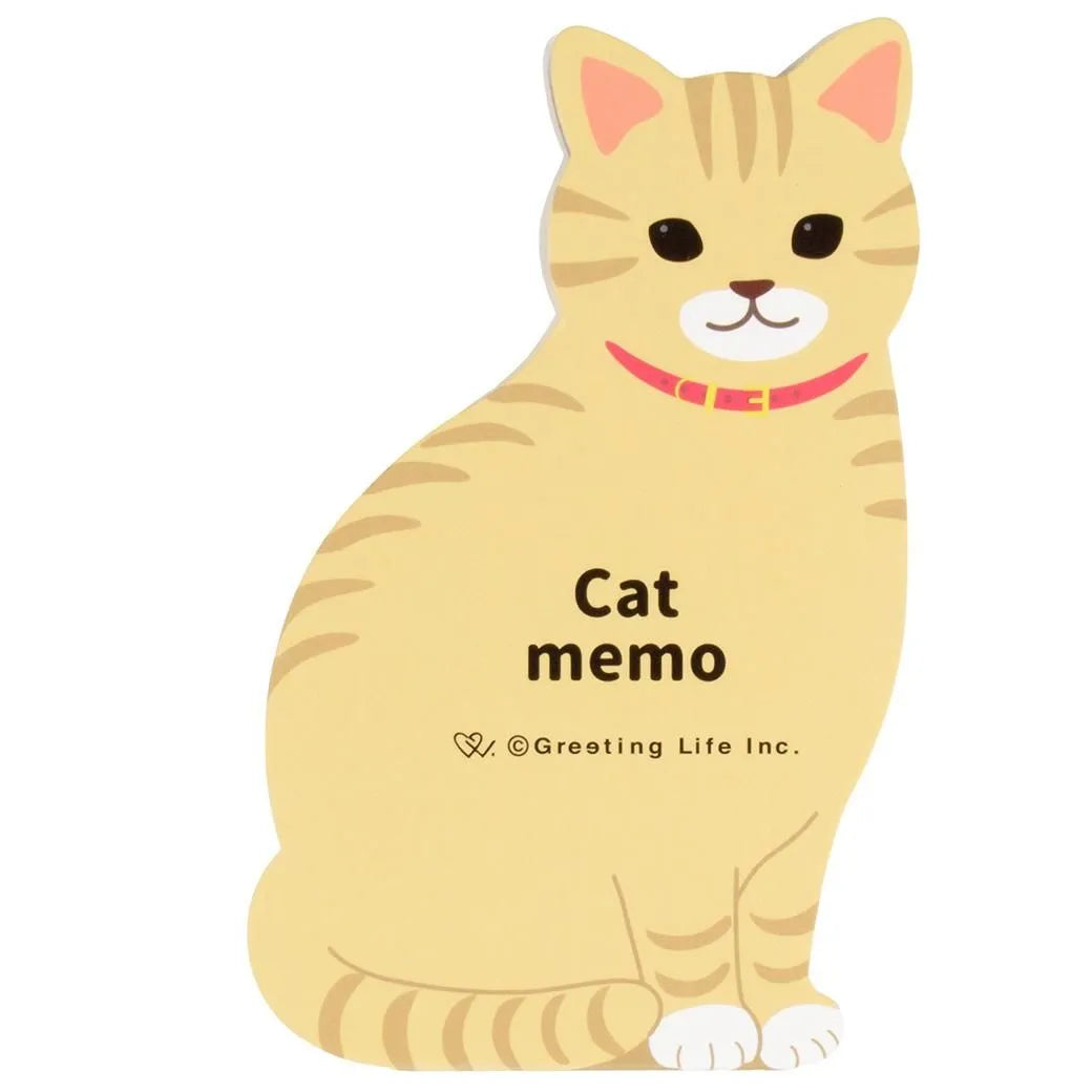 Greeting Life Animal Die Cut Memo Cat ETN-221