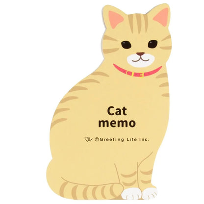 Greeting Life Animal Die Cut Memo Cat ETN-221