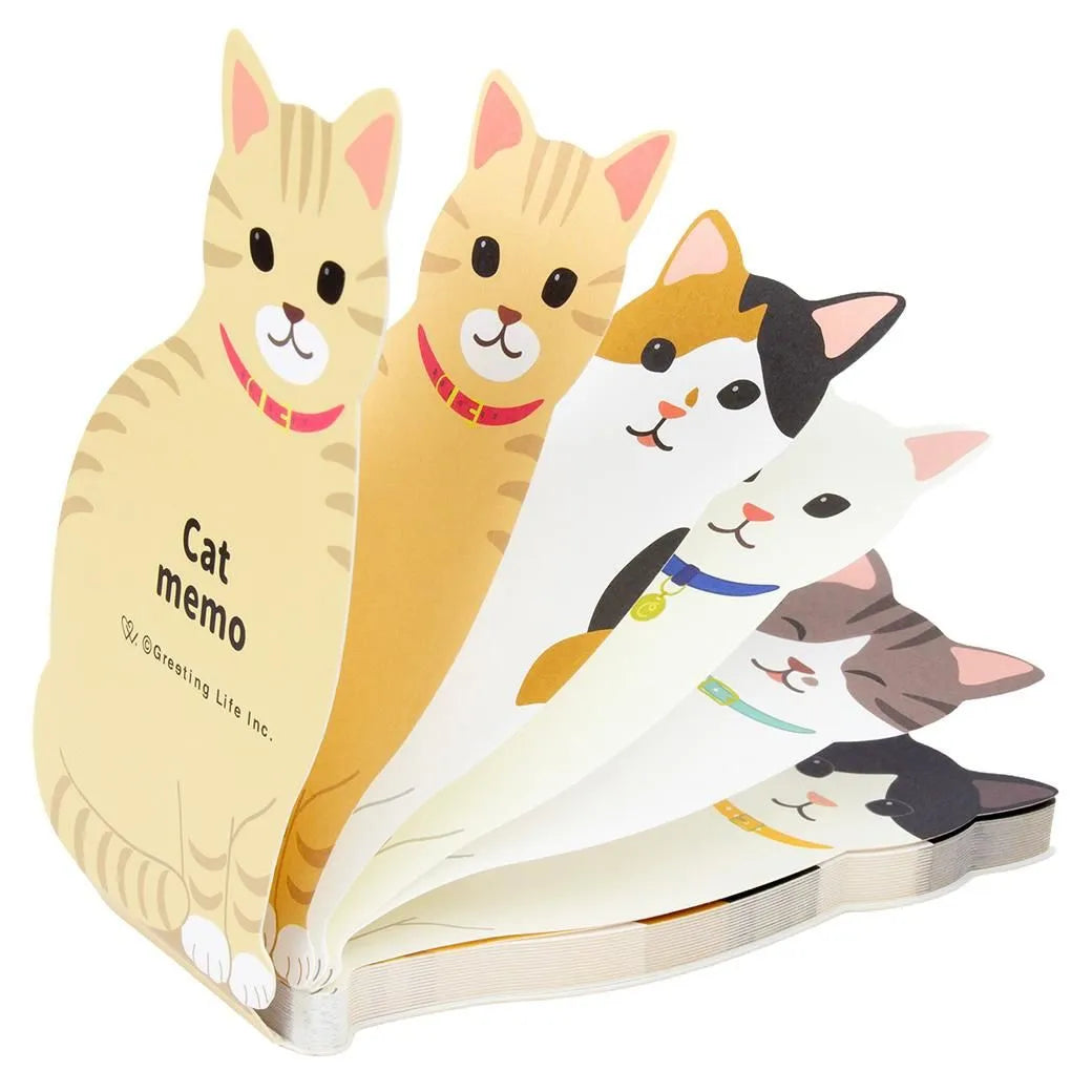 Greeting Life Animal Die Cut Memo Cat ETN-221