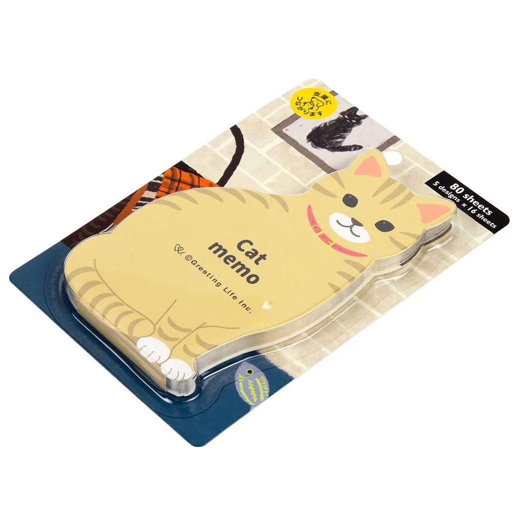 Greeting Life Animal Die Cut Memo Cat ETN-221
