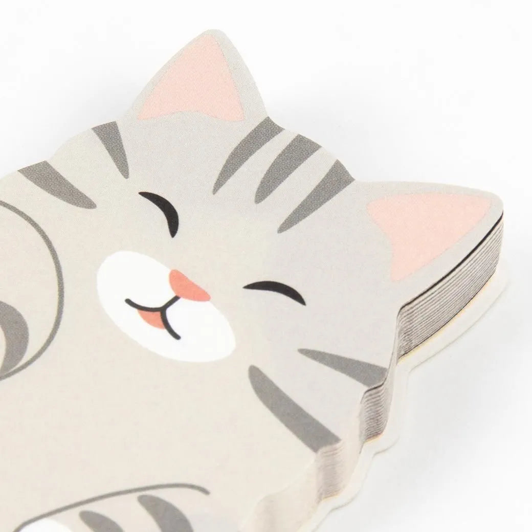 Greeting Life Animal Die Cut Memo Relaxing Cat ETN-222