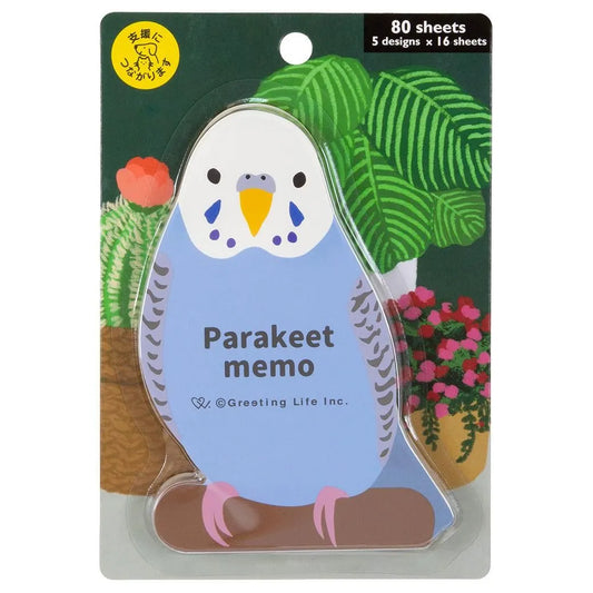 Greeting Life Animal Die Cut Memo Parakeet ETN-223