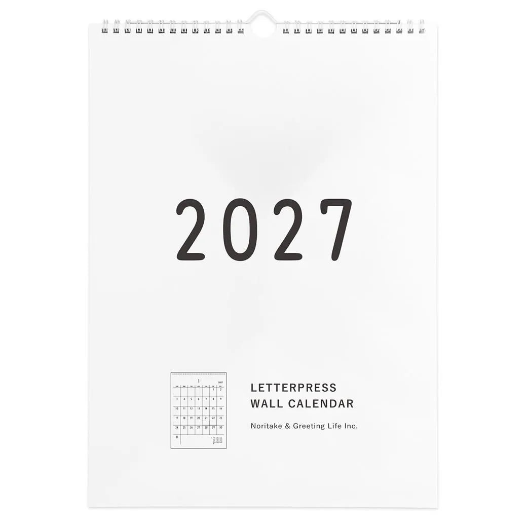 2027 Wall Calendar - Noritake