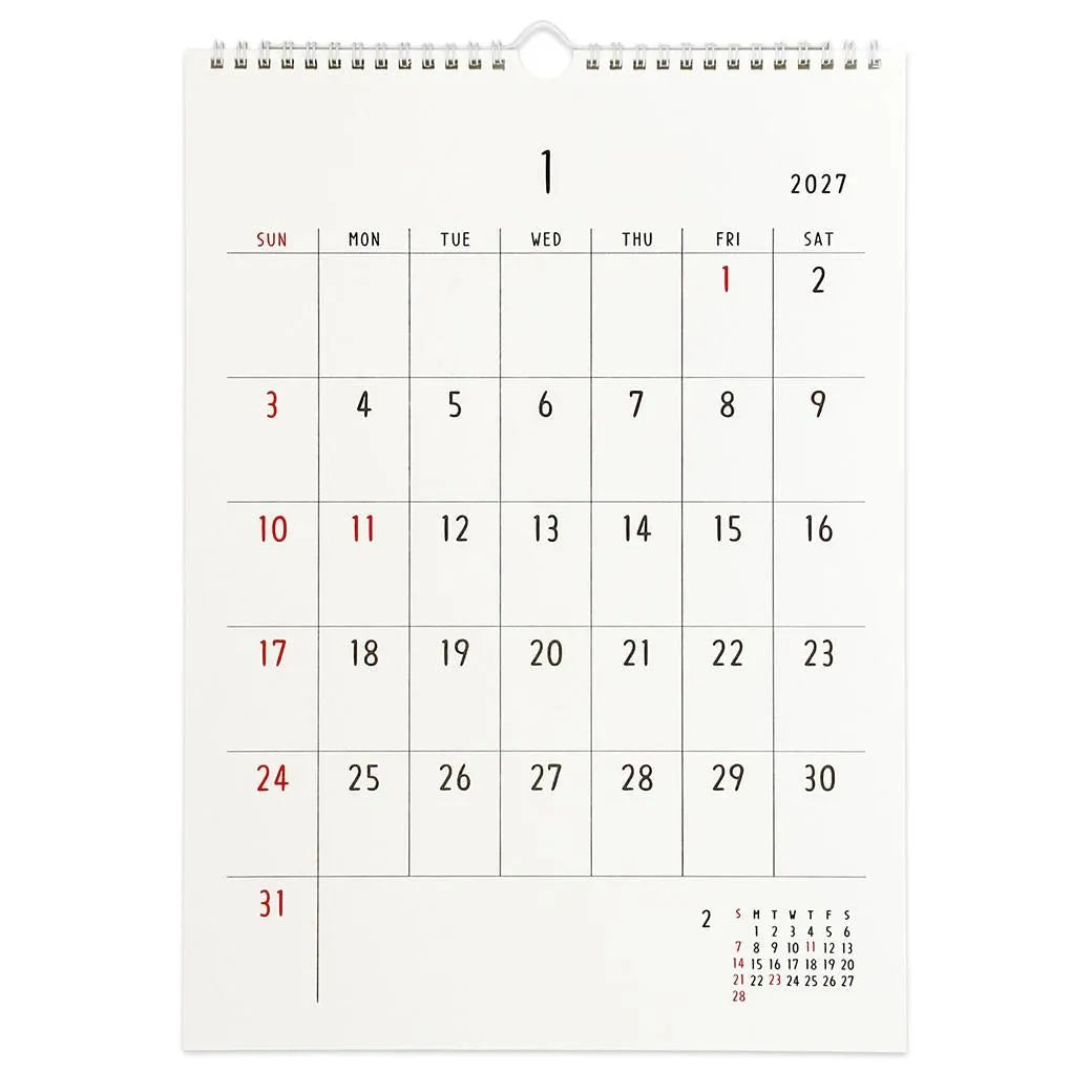 2027 Wall Calendar - Noritake