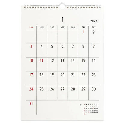 2027 Wall Calendar - Noritake