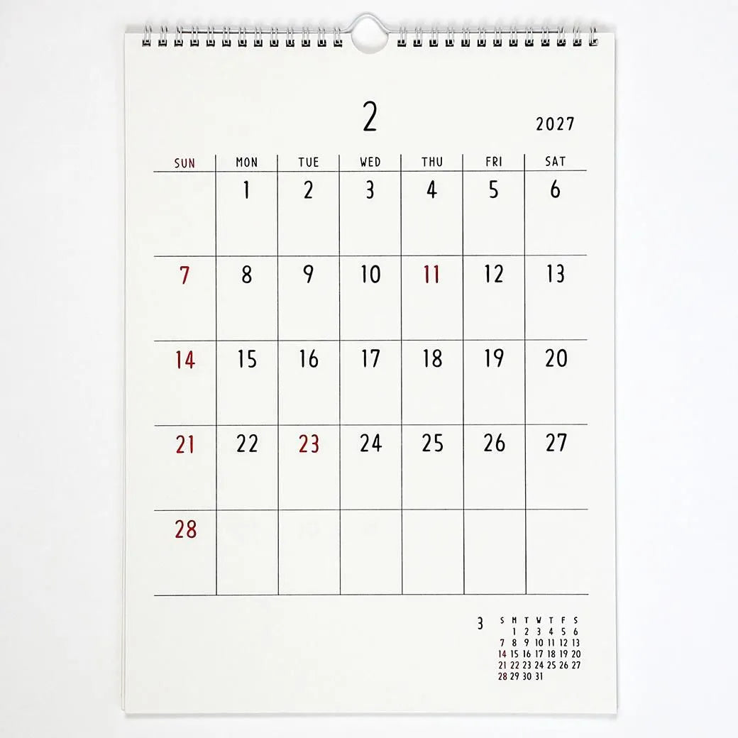 2027 Wall Calendar - Noritake