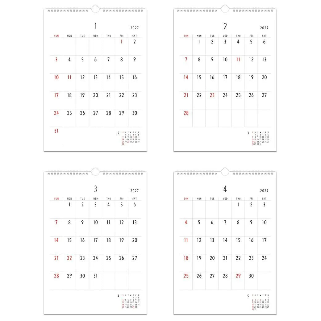 2027 Wall Calendar - Noritake