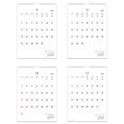 2027 Wall Calendar - Noritake