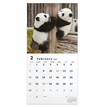 2027 Wall Calendar - Panda