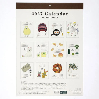 2027 Wall Calendar - Yusuke Yonezu