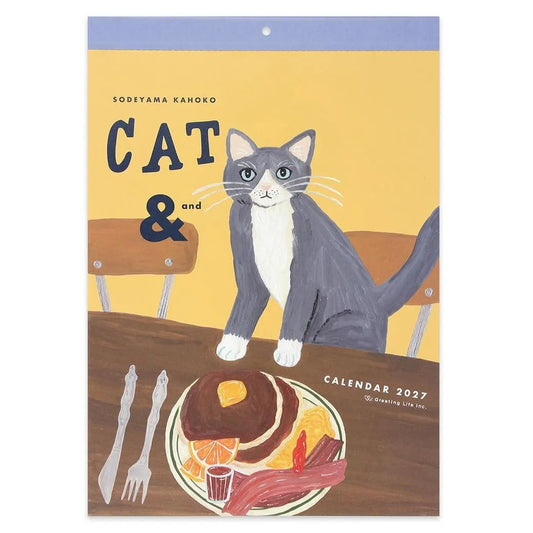 2027 Wall Calendar - Cat &／Sodeyama Kahoko