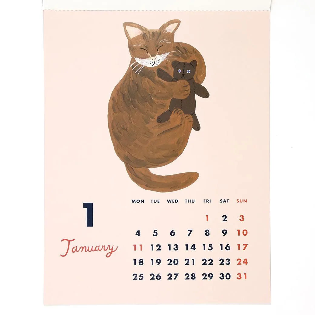 2027 Wall Calendar - Cat &／Sodeyama Kahoko