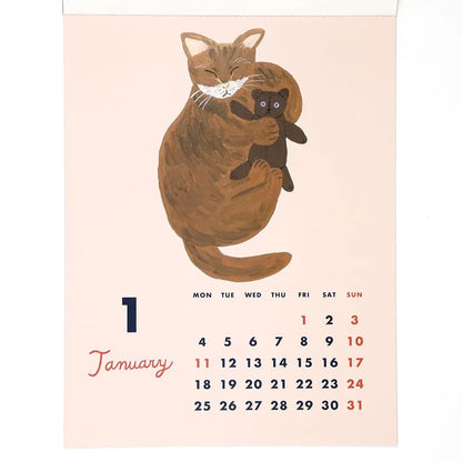 2027 Wall Calendar - Cat &／Sodeyama Kahoko