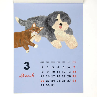 2027 Wall Calendar - Cat &／Sodeyama Kahoko