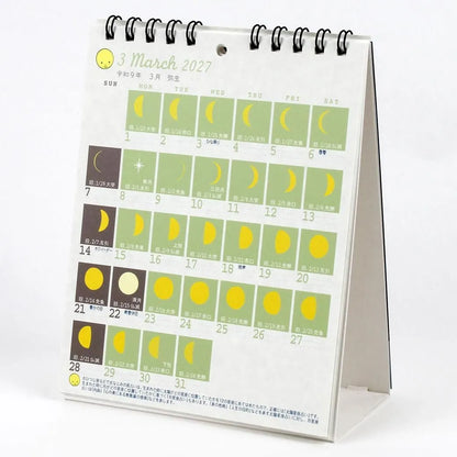 2027 Desk Calendar - Phases of the Moon