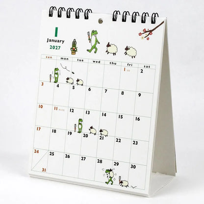 2027 Desk Calendar - Frog Time