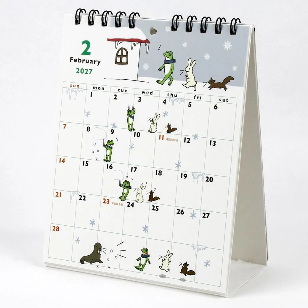 2027 Desk Calendar - Frog Time