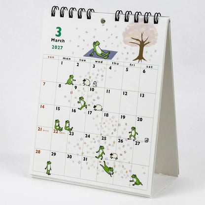 2027 Desk Calendar - Frog Time